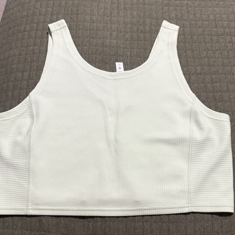 lululemon tank size 14 lime green